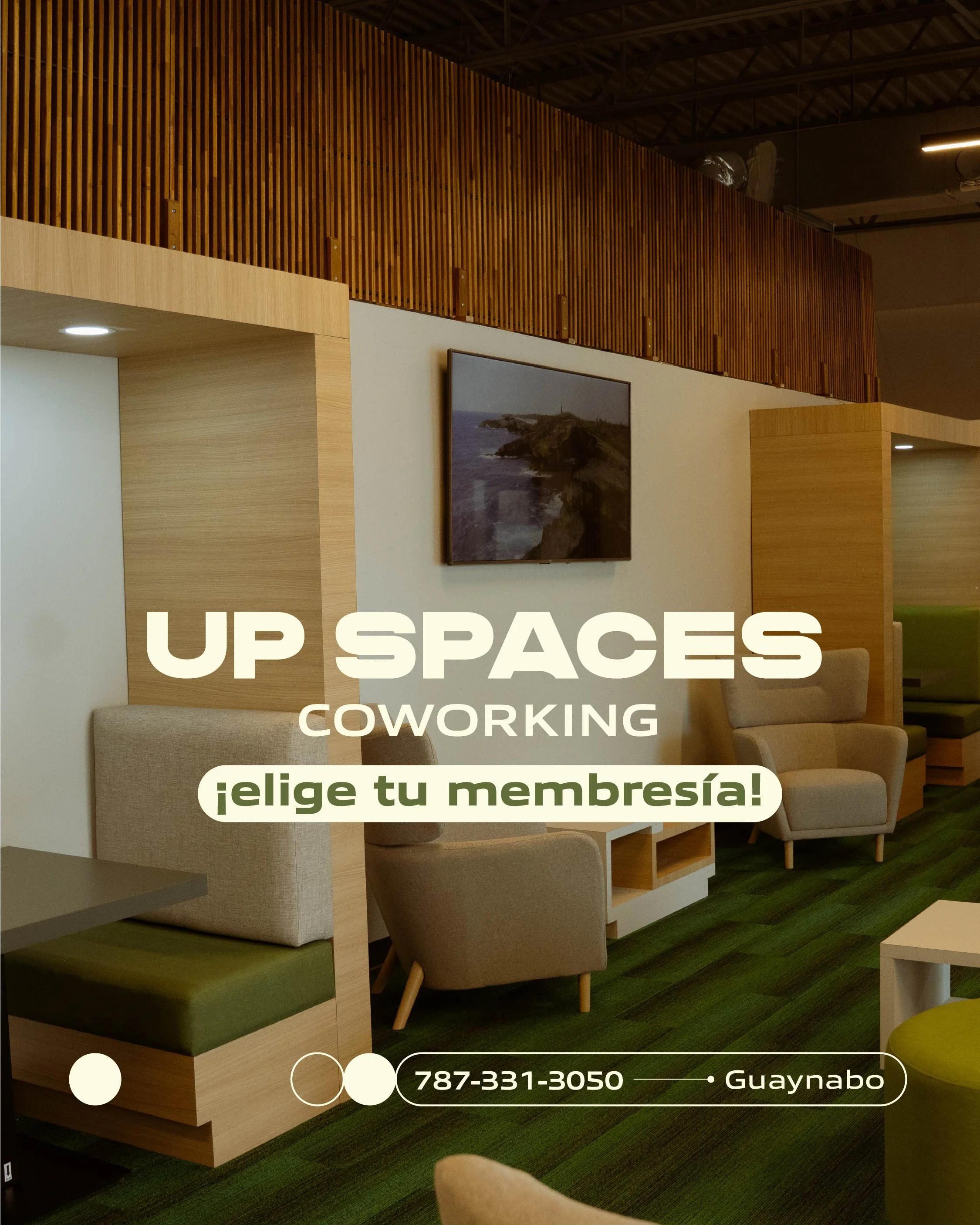 Redes sociales de UP Spaces Coworking (carrusel 1)
