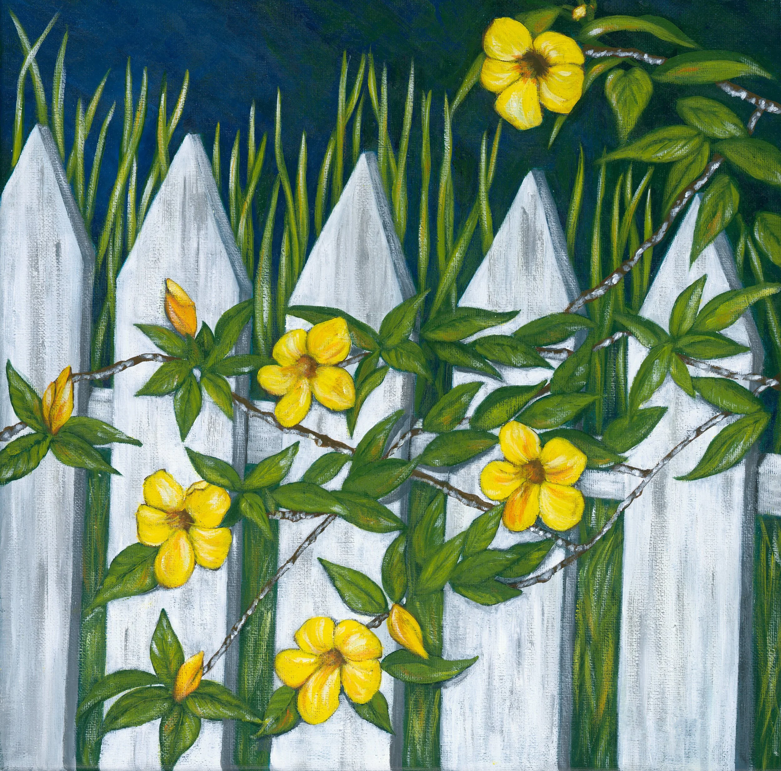 Flowers on Fleming  12"x 9". (Available Giclee 200.00)