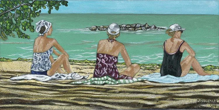 Midlife Relaxation 12" x "6 (Available Giclee 200.00)