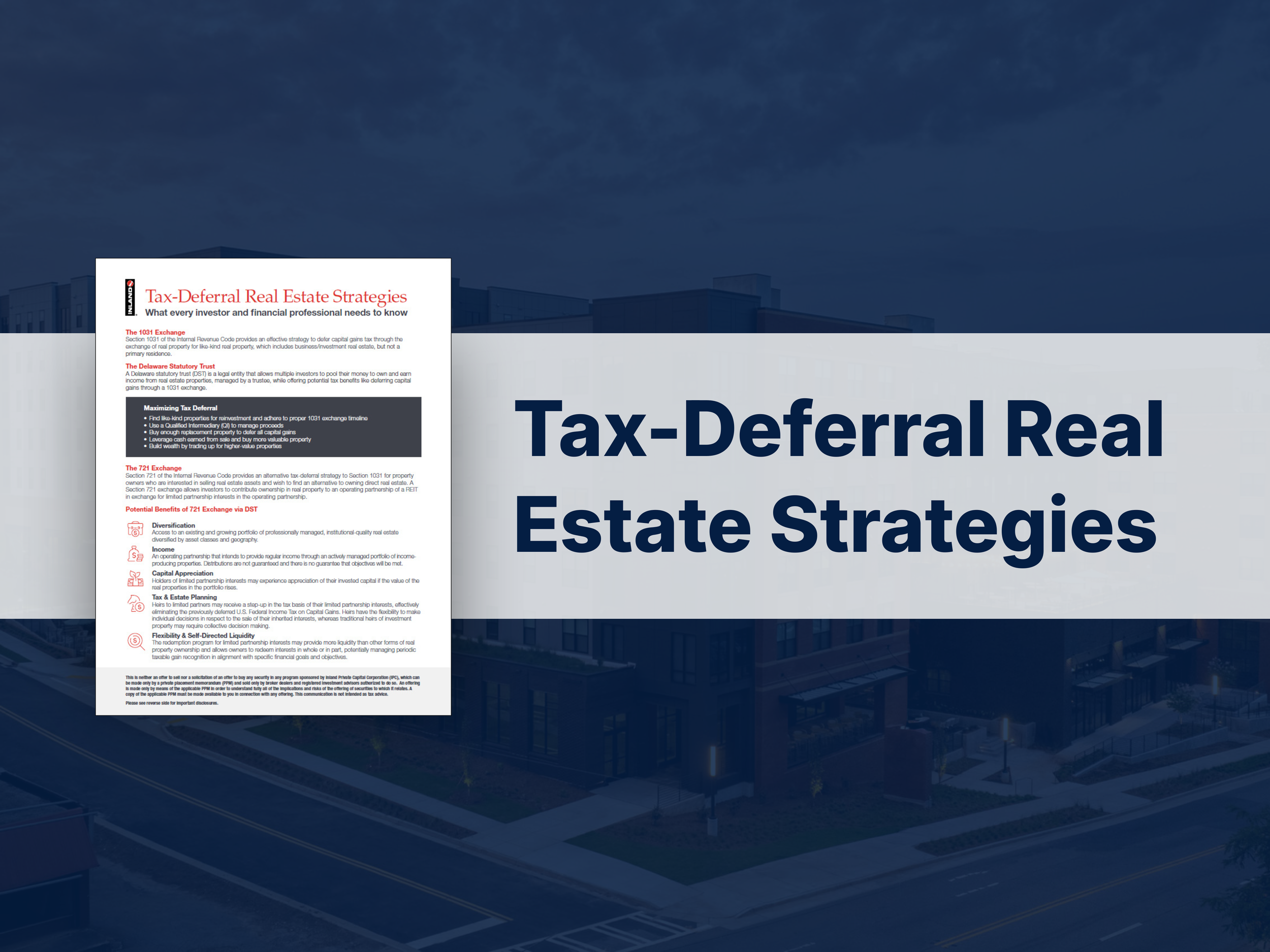 Tax-Deferral Real Estate Strategies