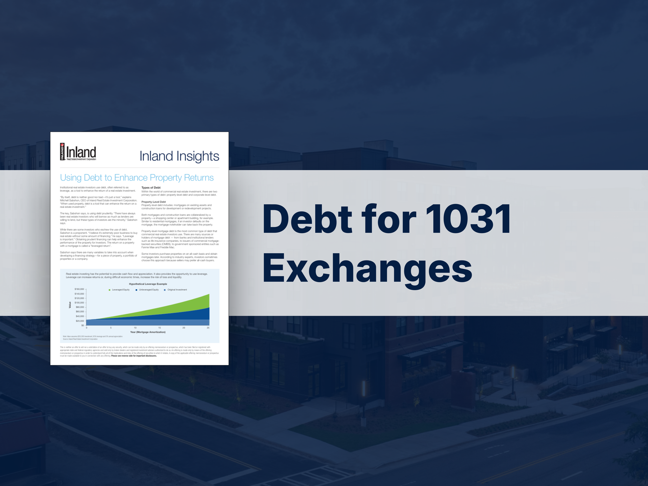 Using Debt to 1031 Exchange