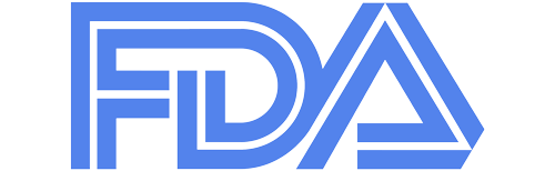 Logo of the U.S. Food and Drug Administration (FDA) with blue text and design elements.
