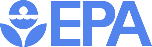 EPA logo featuring a stylized leaf and water symbol in blue next to the letters EPA.