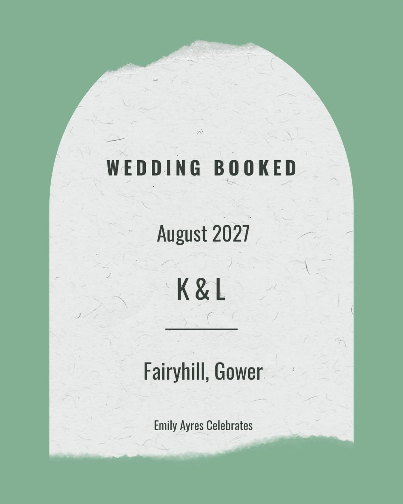 BOOKED ✨ Another gorgeous summer wedding, this time booked for August 2027 🤍

I&rsquo;ll be heading to the Gower for this one&hellip;and I already know it&rsquo;s going to be so special. I&rsquo;m really excited to be working at the dreamy @fairyhil
