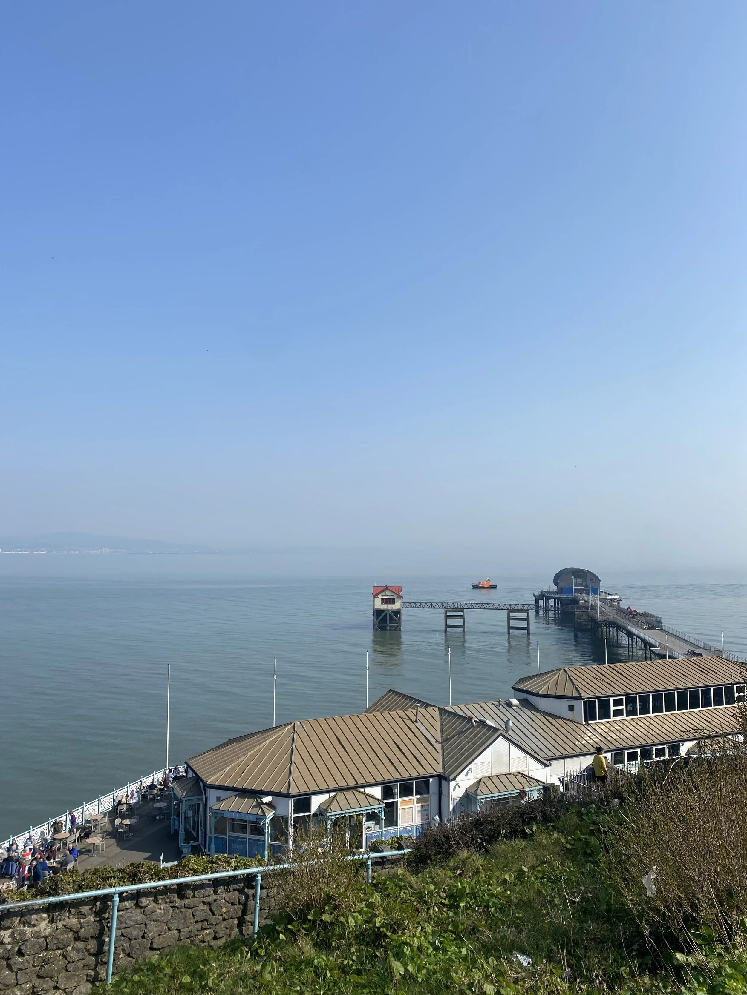 A view of Mumbles Pier, Mumbles, Swansea