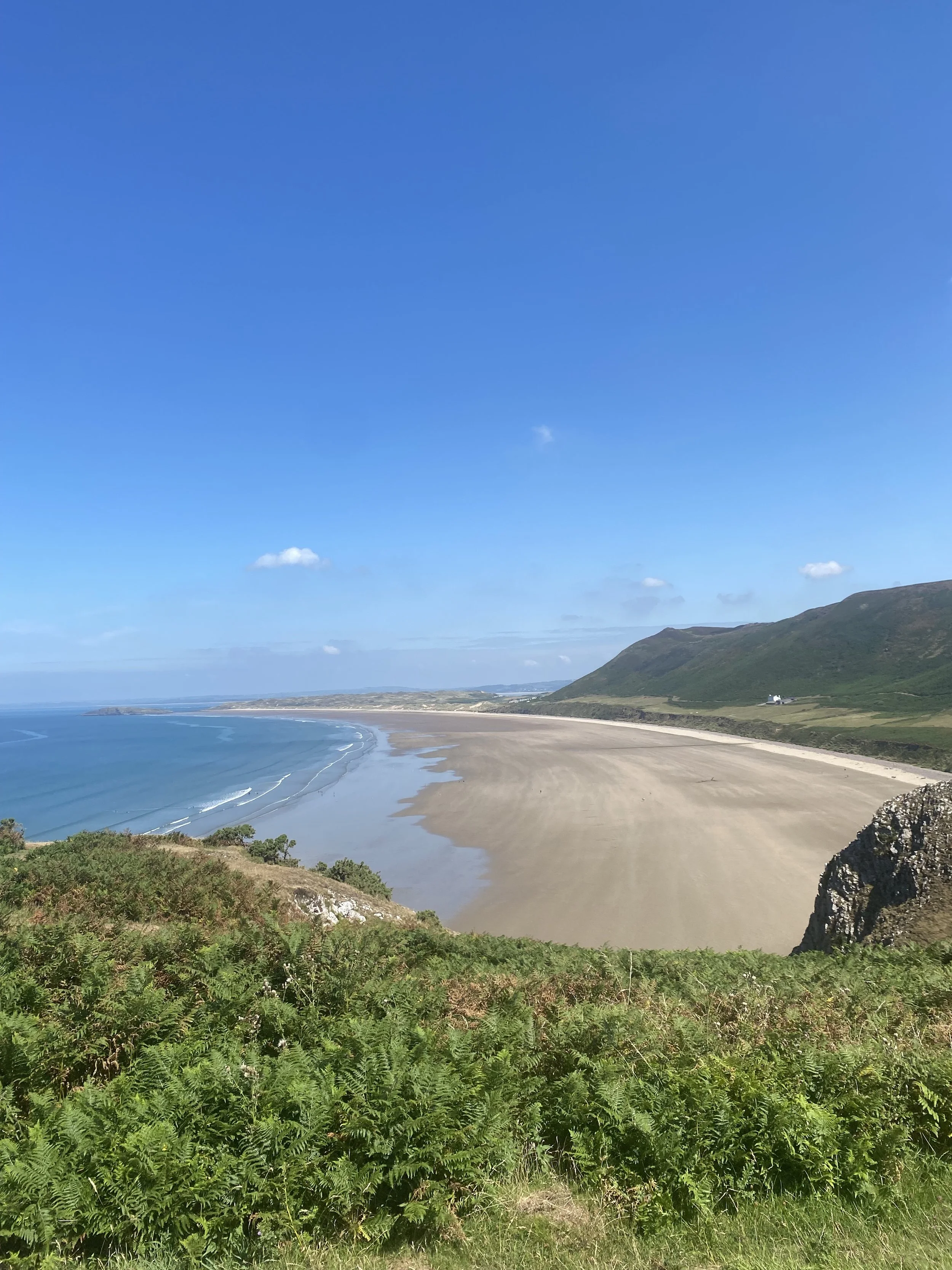 Rhossili Bay, view from the footpath, Gower, Swansea