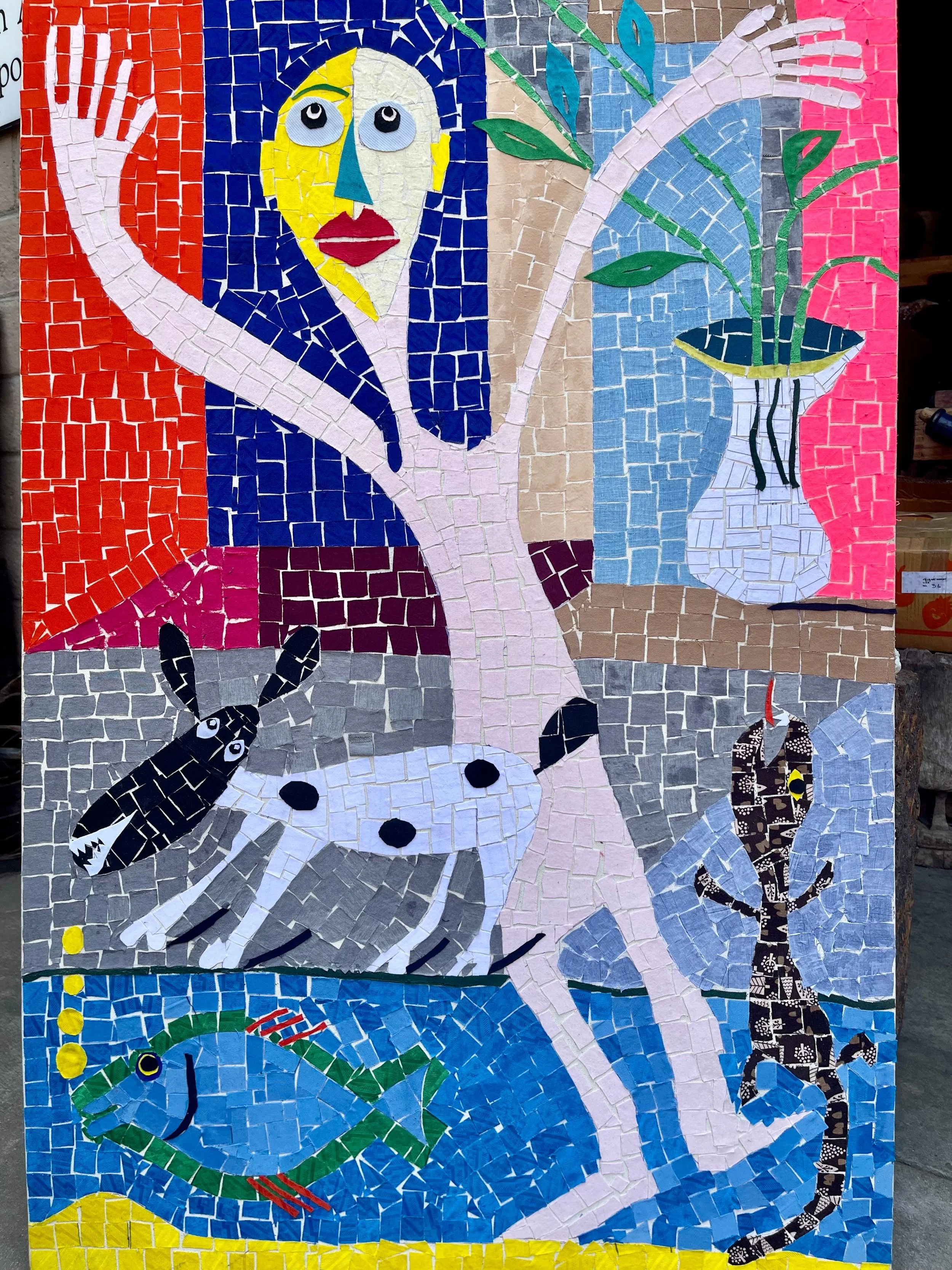 mosaic contemporary wall art
