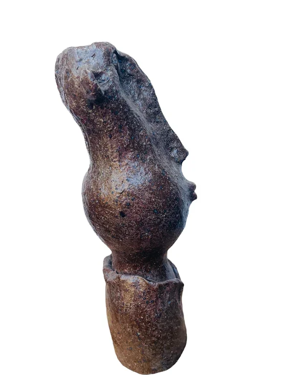 ceramic hand made whimsical man decor.webp