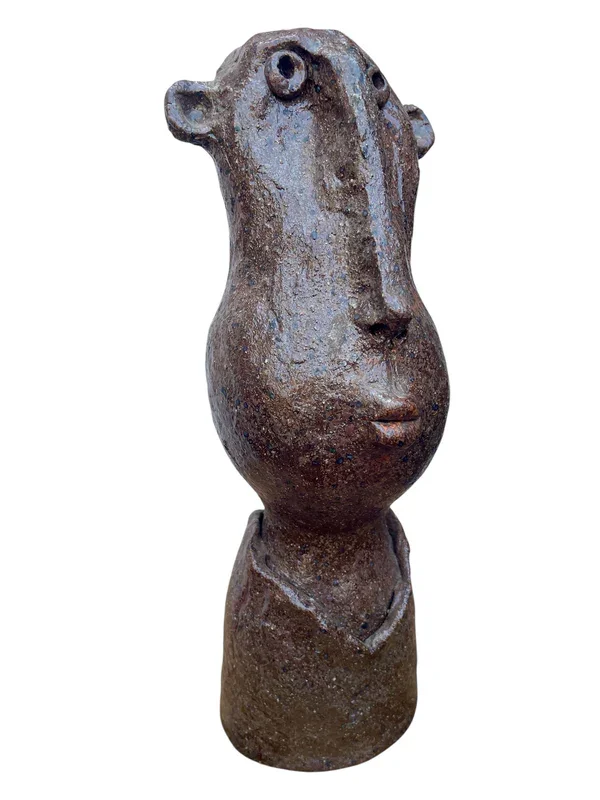 unique ceramic hand made whimsical man.webp