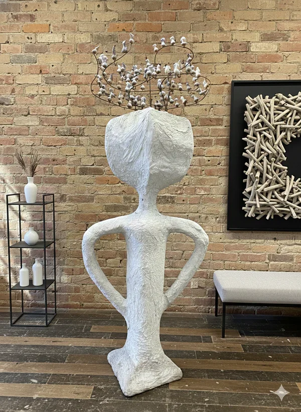 8' tall yard art or garden design sculpture