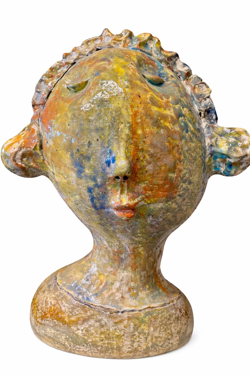whimsical ceramic bust with beauriful glaze.PNG