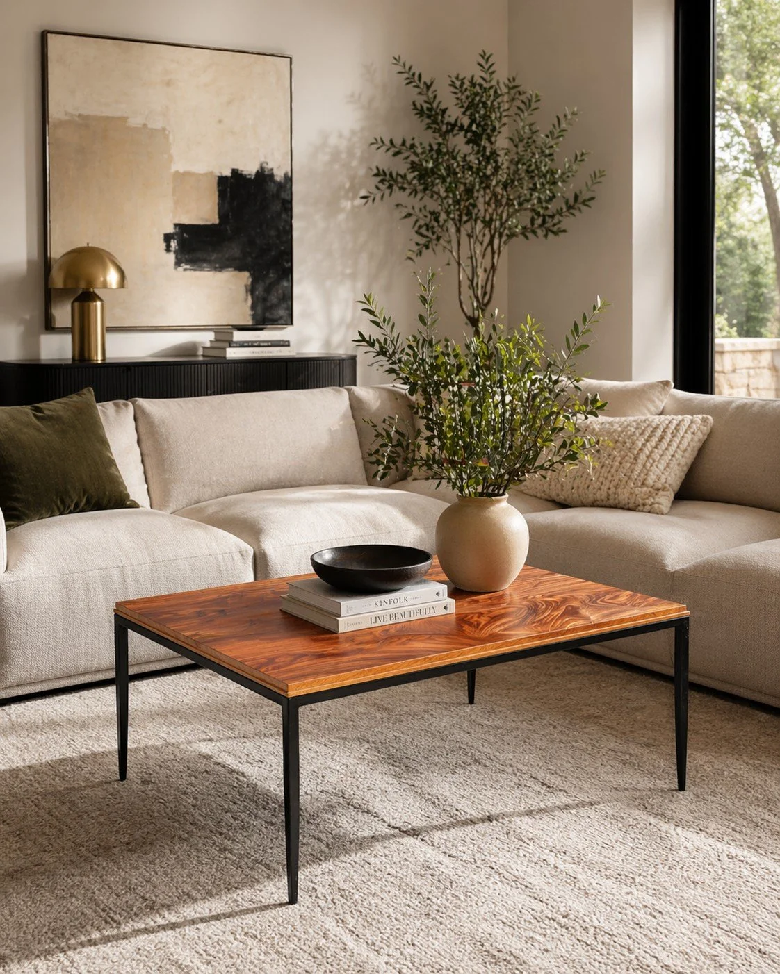 Organi Modern room with a teak coffee table.jpg