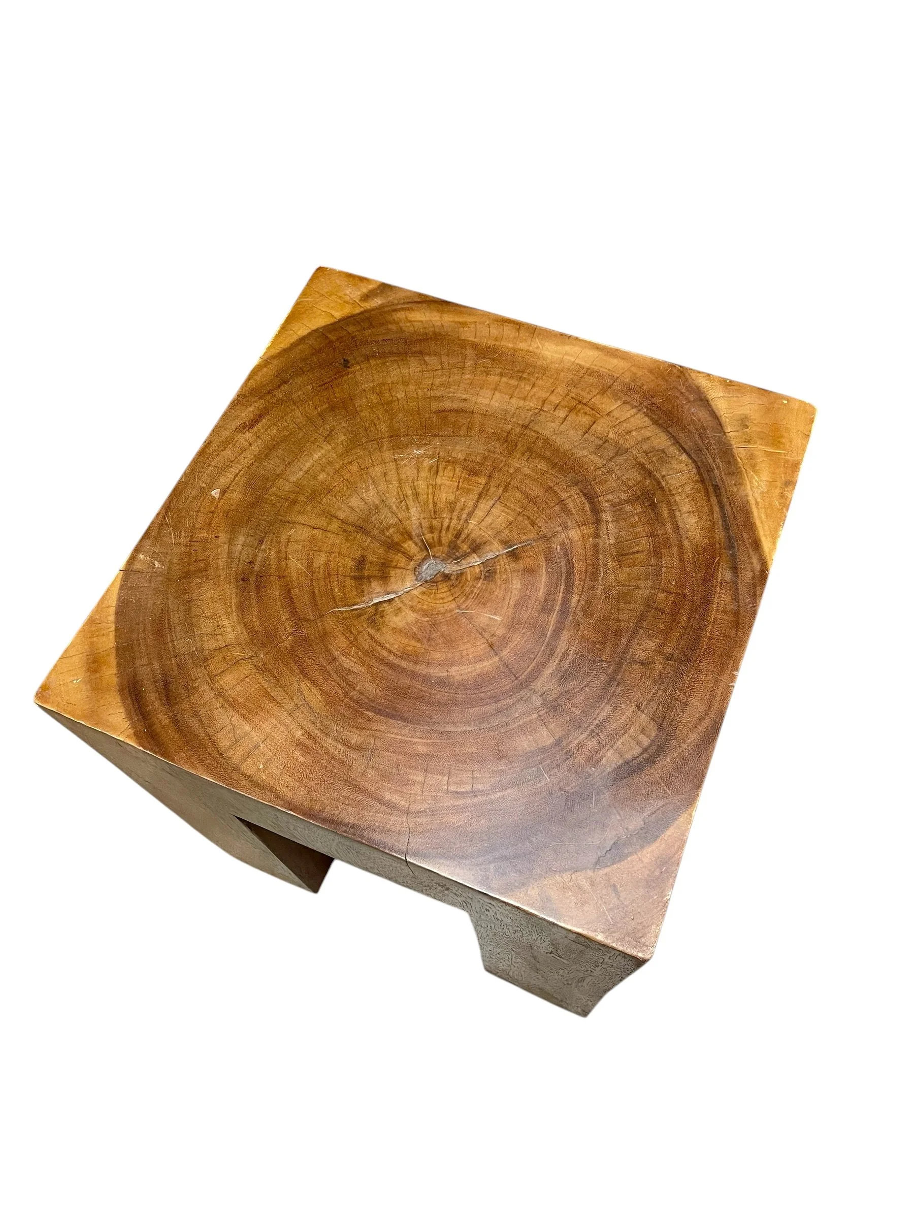 Sculptural Block Wood Side Table Top.JPG