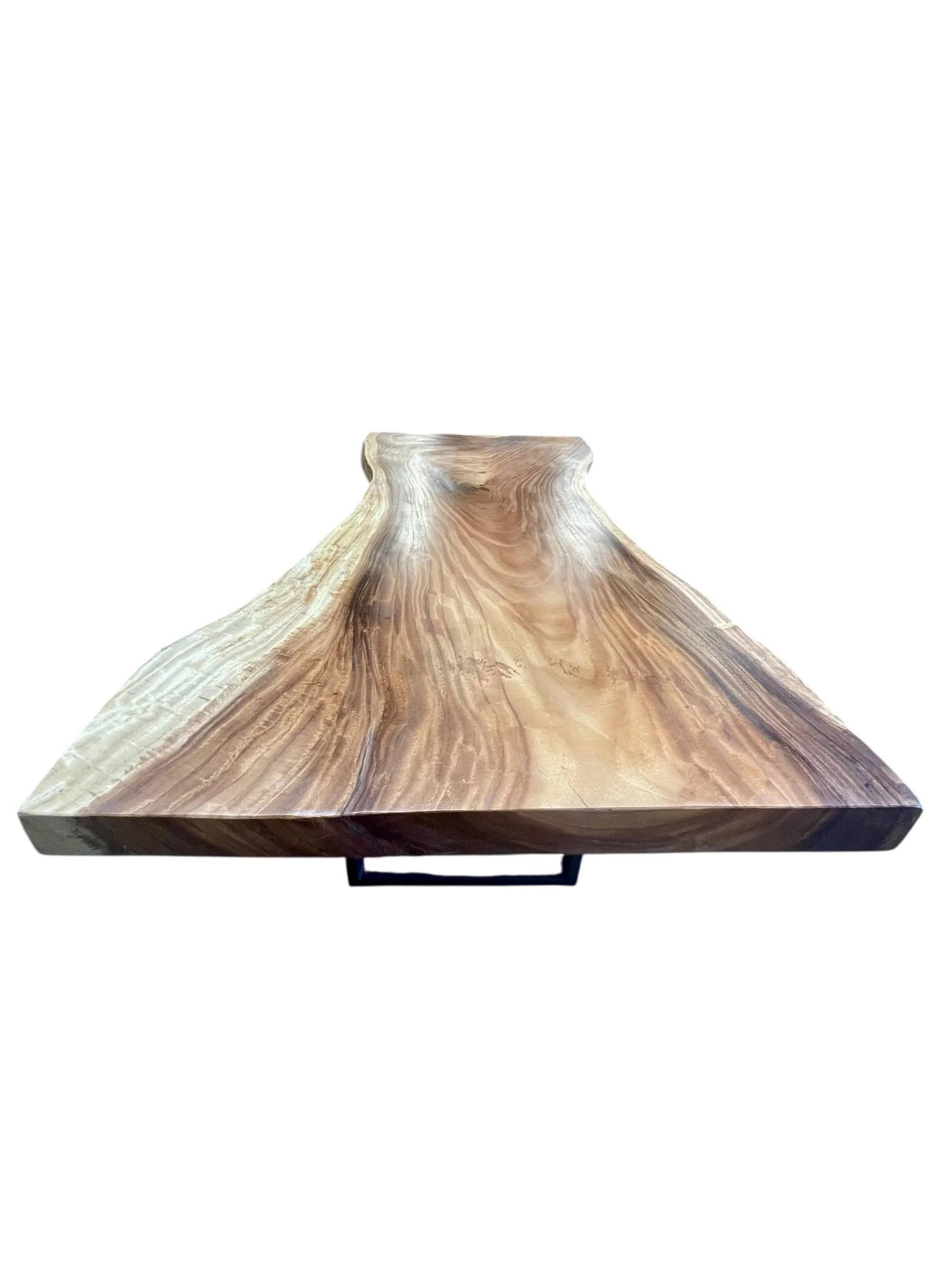 reclaimed wood live edge or free edge dining table.JPG