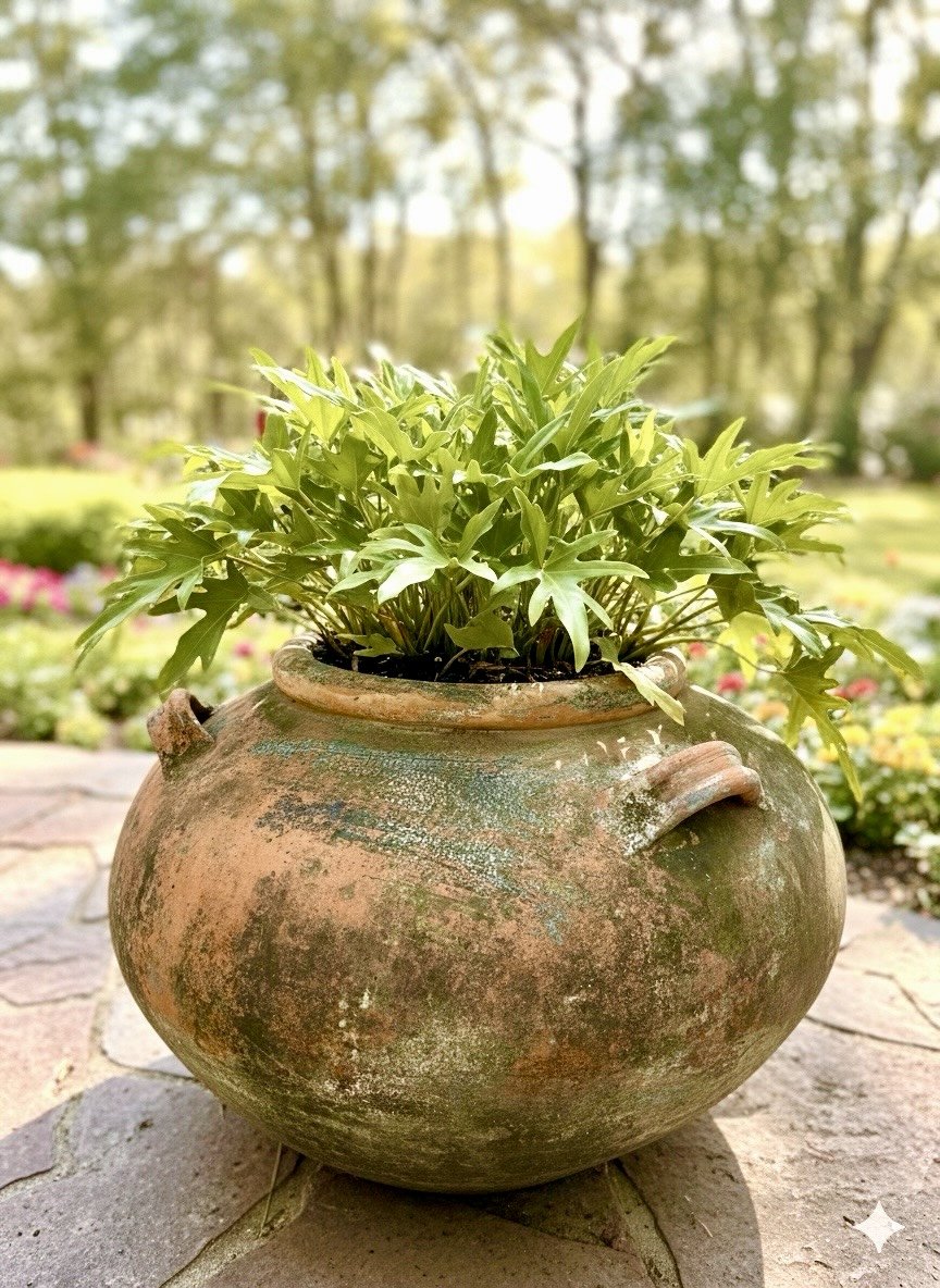 ceramic planter for indoors or outdoors