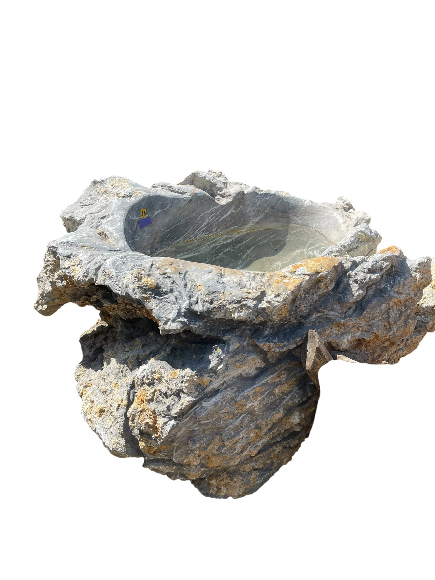 rock planter or water feature with wonderful natural character