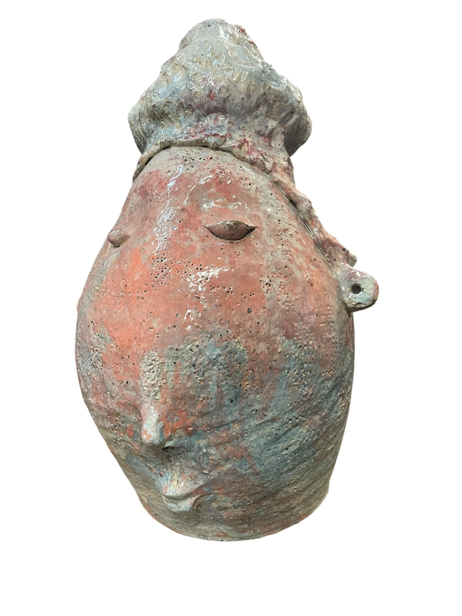 sculptured whimsical ceramic head.JPEG