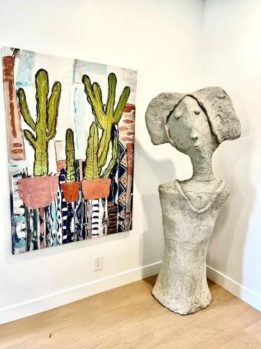 can be used indoors or outdoors cement whimsical sculpture