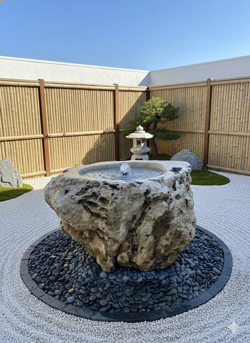 natural reel rock planger or water feature
