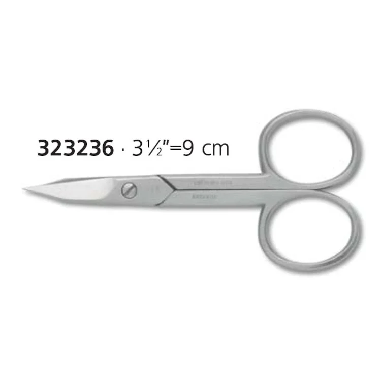 Dreiturm - Fine Point Cuticle and Nail Scissors, INOX, curved - 323236