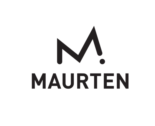 A logo with a stylized letter 'M' and the word 'MAURTEN' below it, in black on a white background.