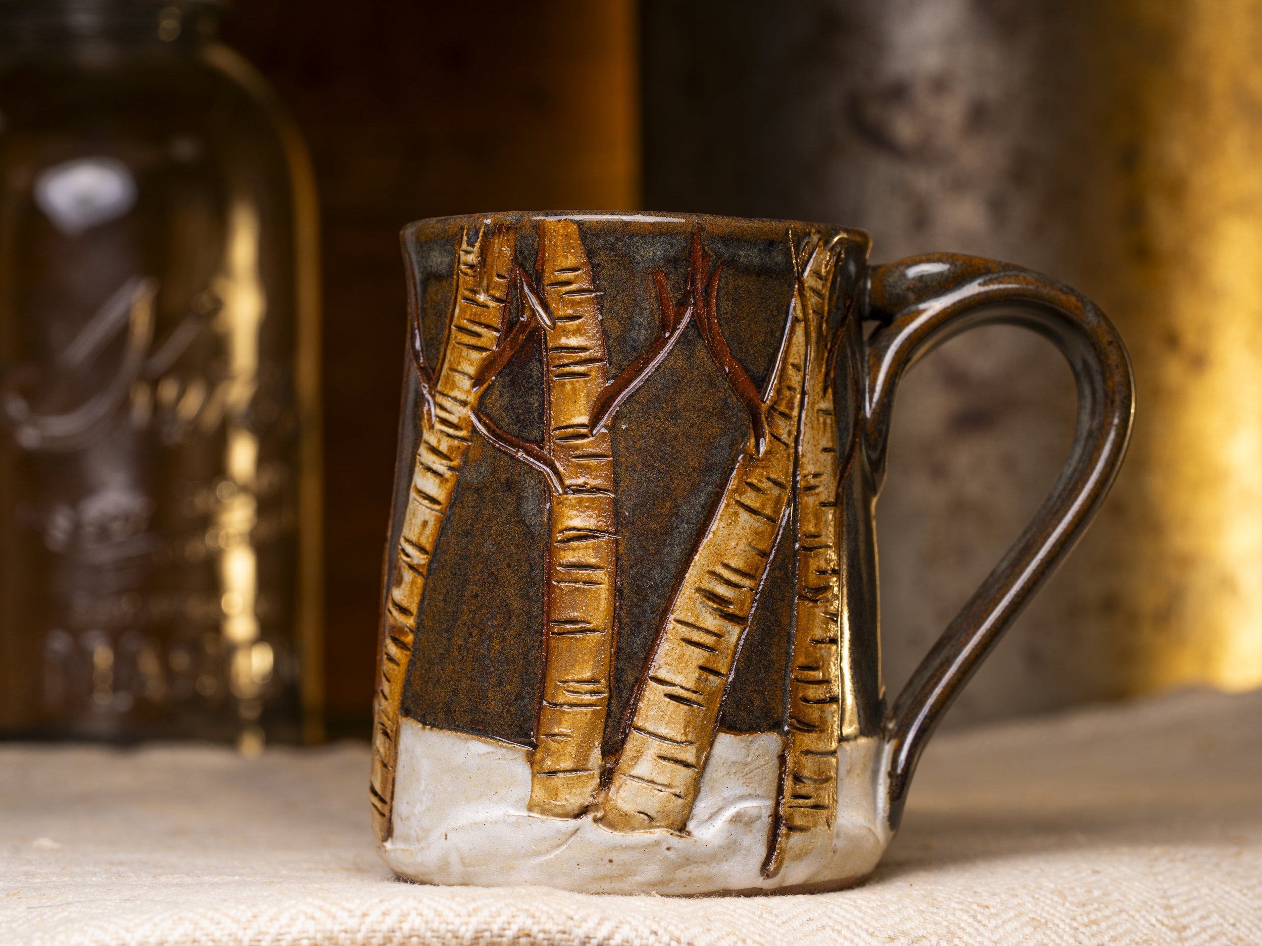 Snowy Aspen Tree Mug