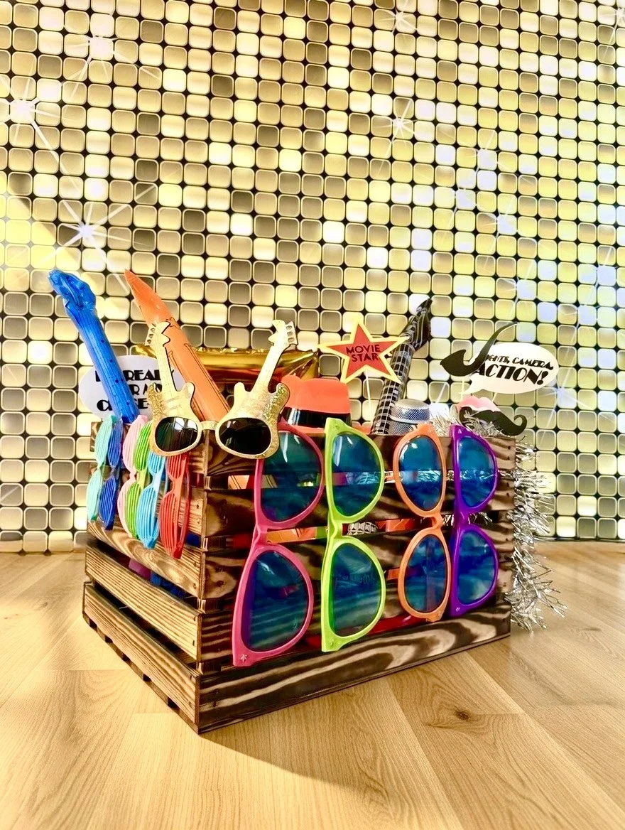 Fotobox probs in einer stylischen Holzkiste