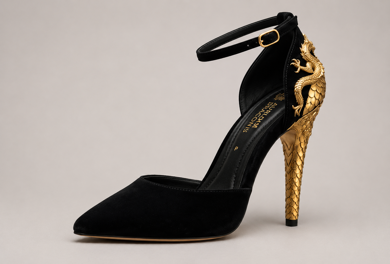 Dragon Heel Noir – Salto Imperial