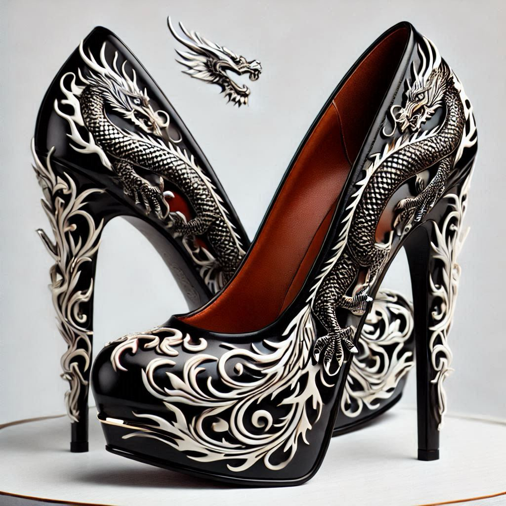 Scarpin Dragão Imperial
