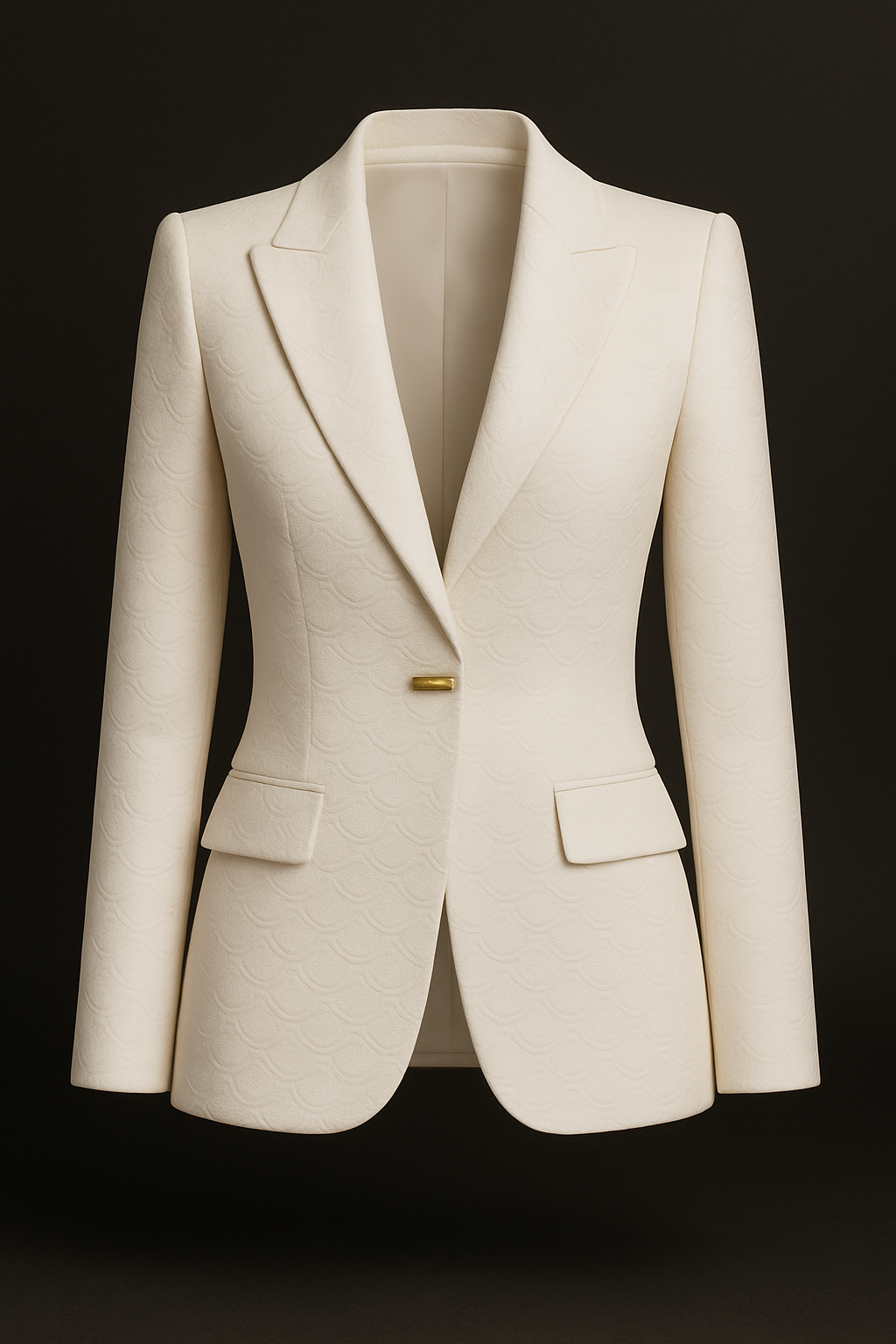 Blazer Branco 'Dragon Scale'