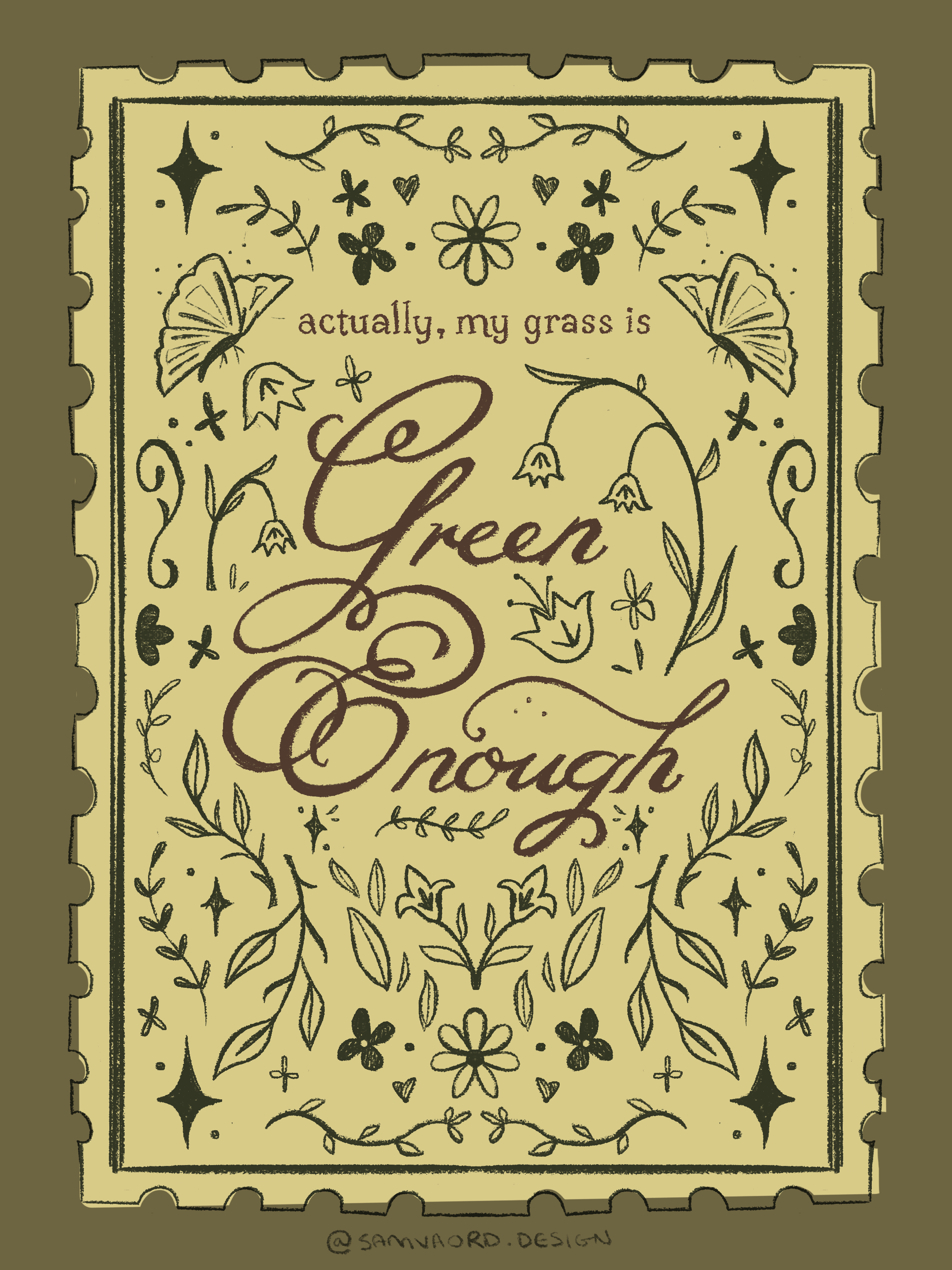'Green Enough' digital print