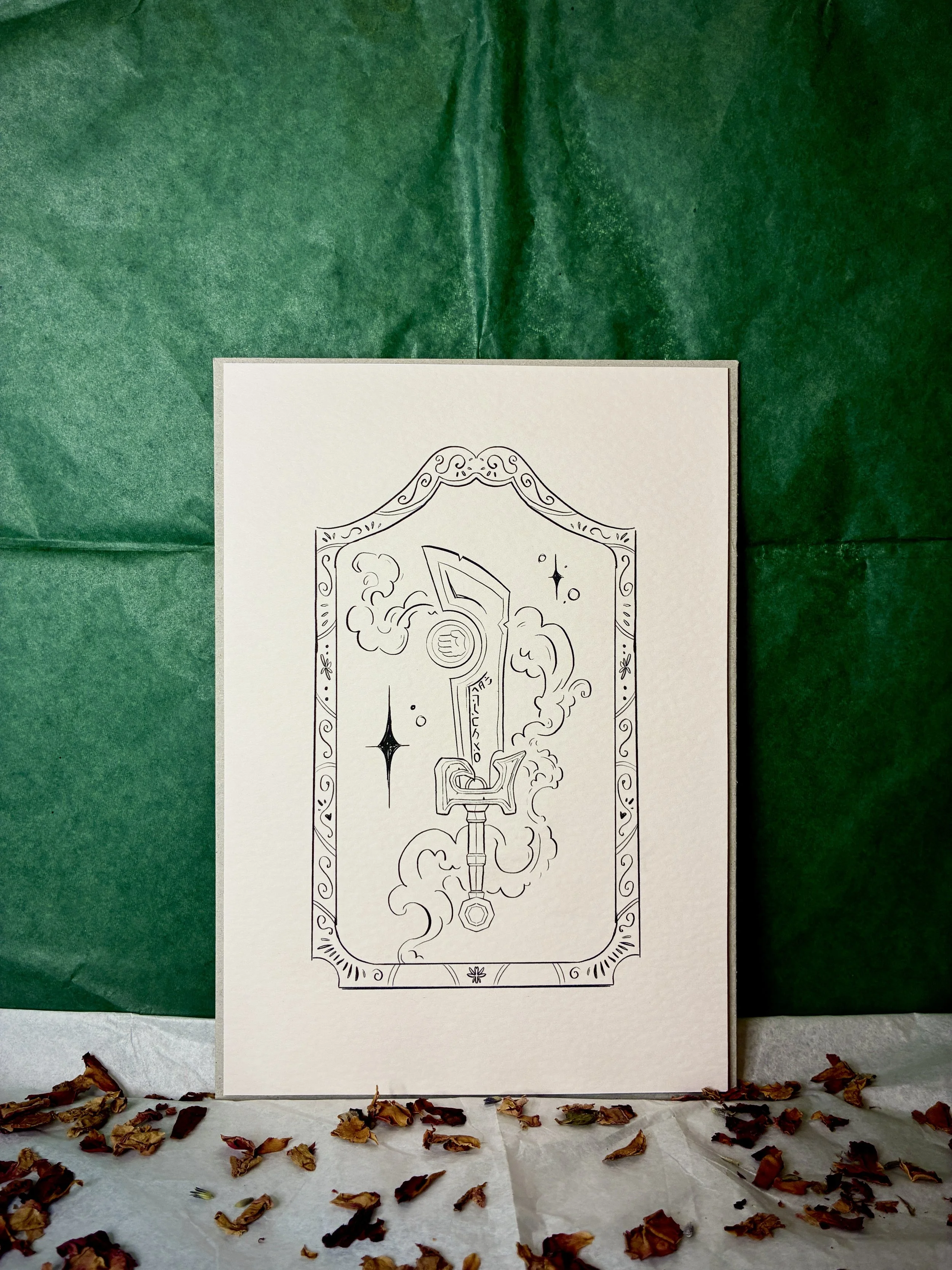 Warcraft Weapons - Ashbringer A5 print