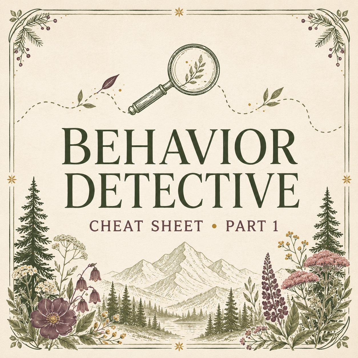 Behavior Detective Cheat Sheet Part 1
