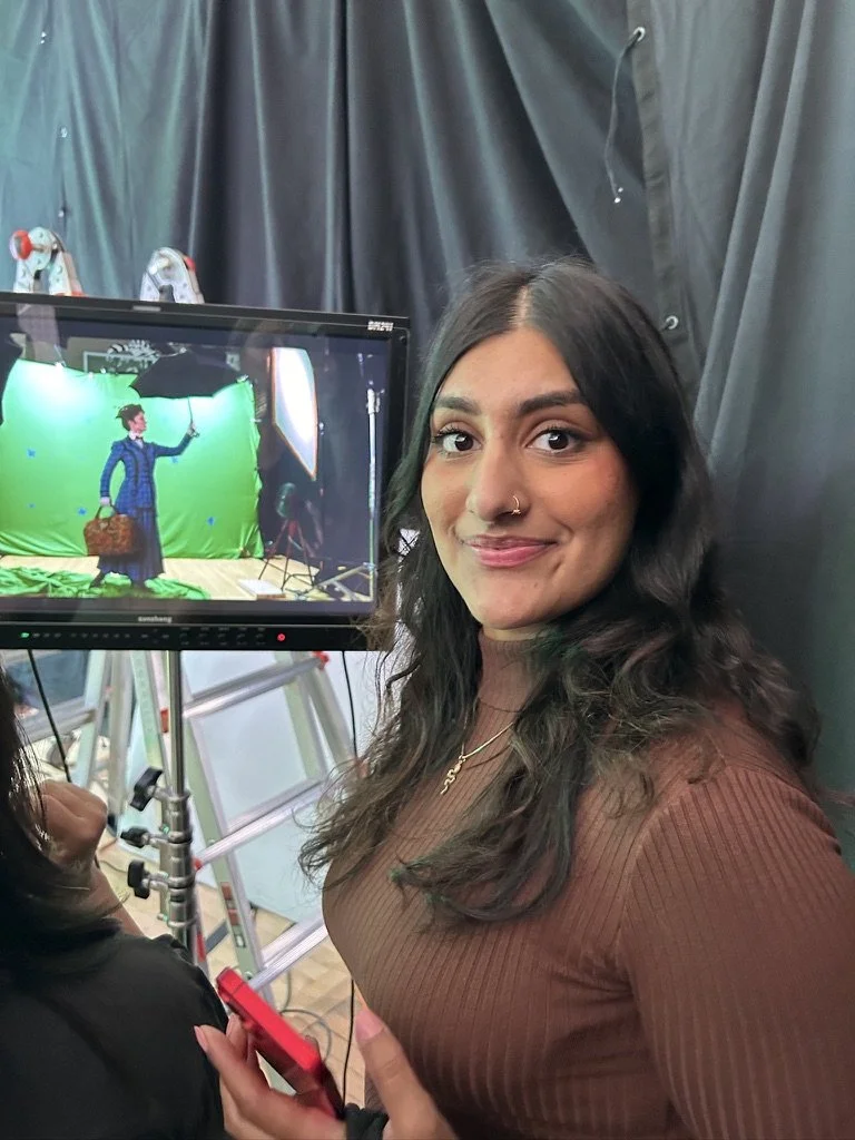 Behind the scenes, helping creative direct show commercials for The 5th Avenue Theatre