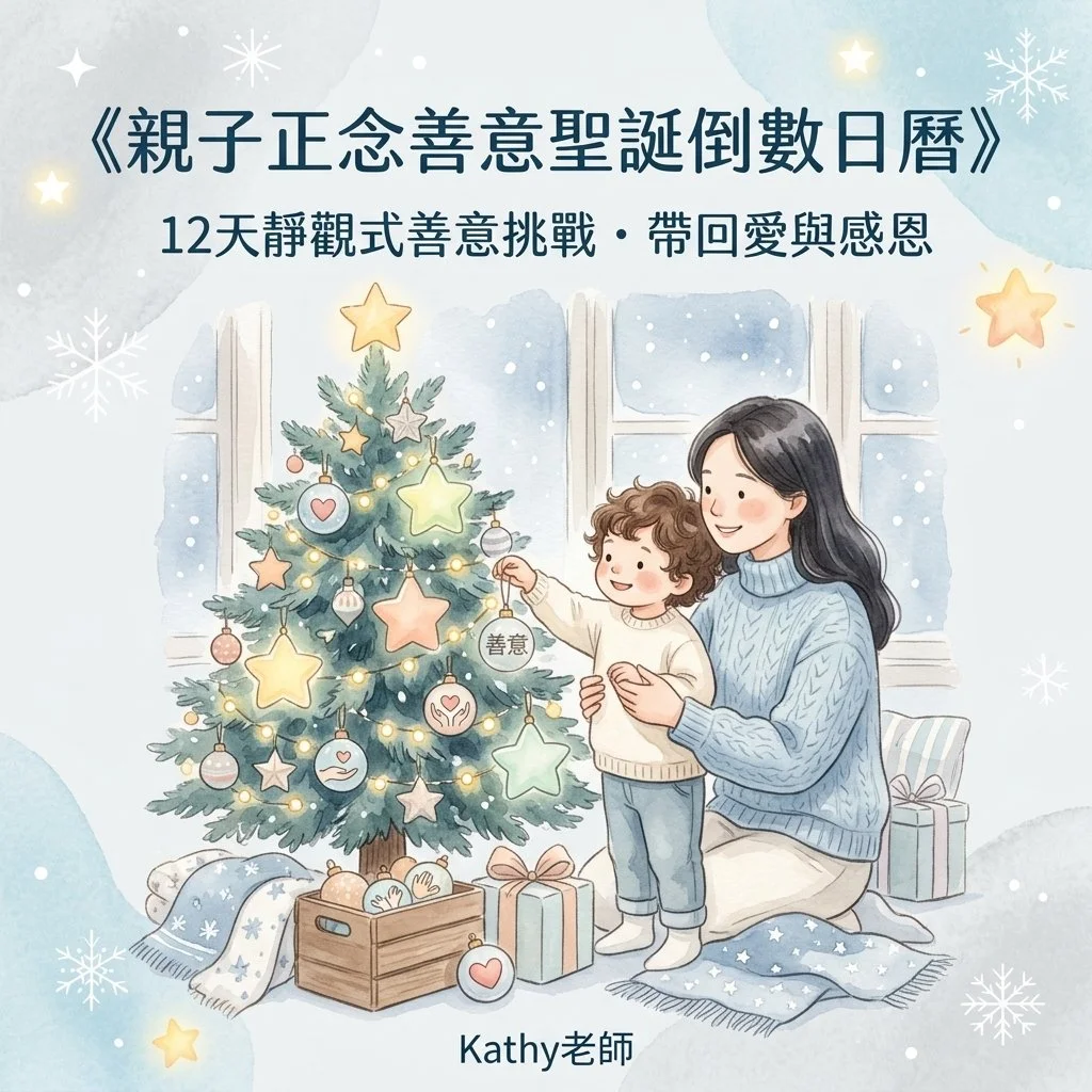 親子正念善意倒數日曆—用12日,陪小朋友練習「付出」嘅快樂