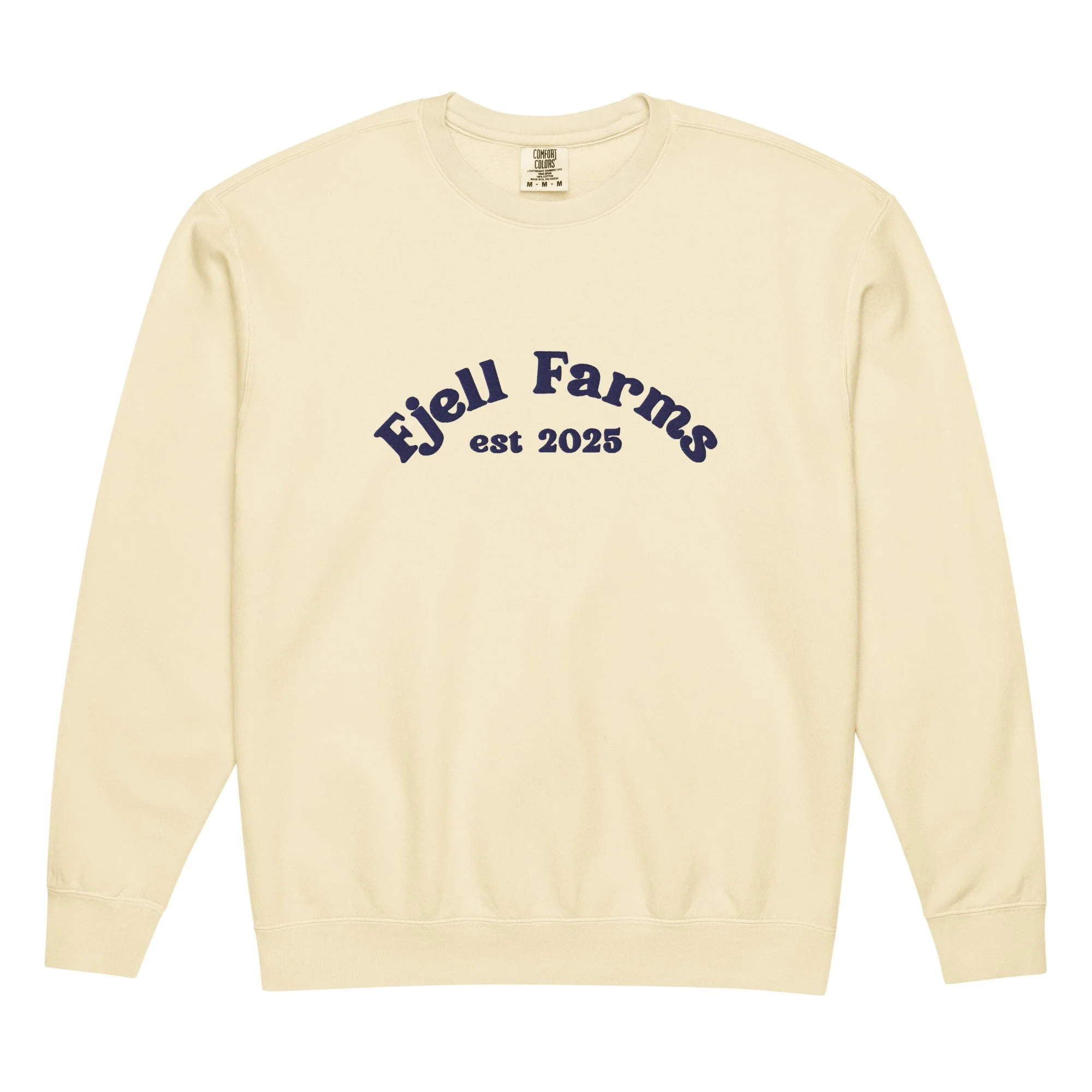 "Fjell Farms' - The Americana Embroidered Crewneck