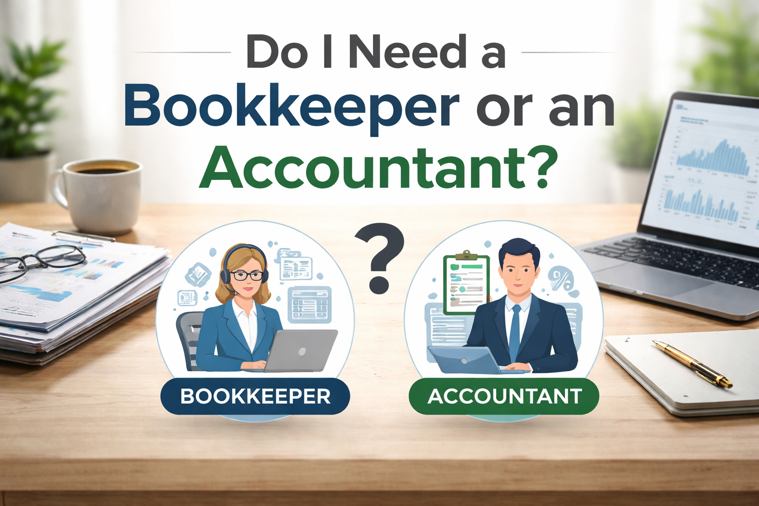 Do I Need a Bookkeeper or an Accountant?