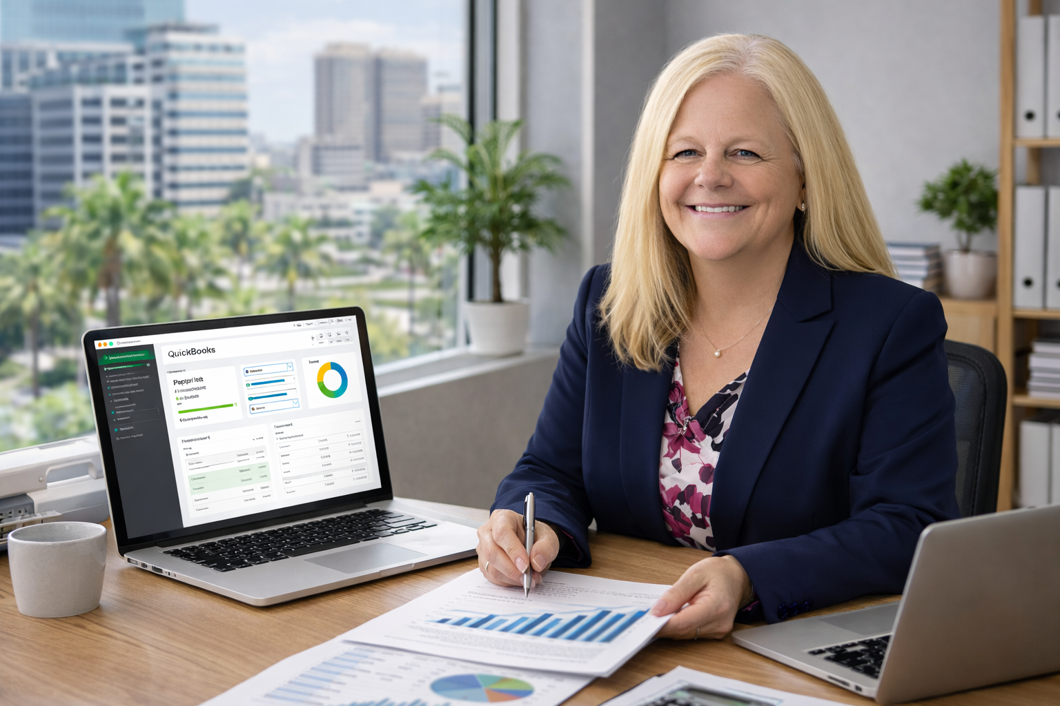 Small business bookkeeping services using QuickBooks Online and organized financial reporting