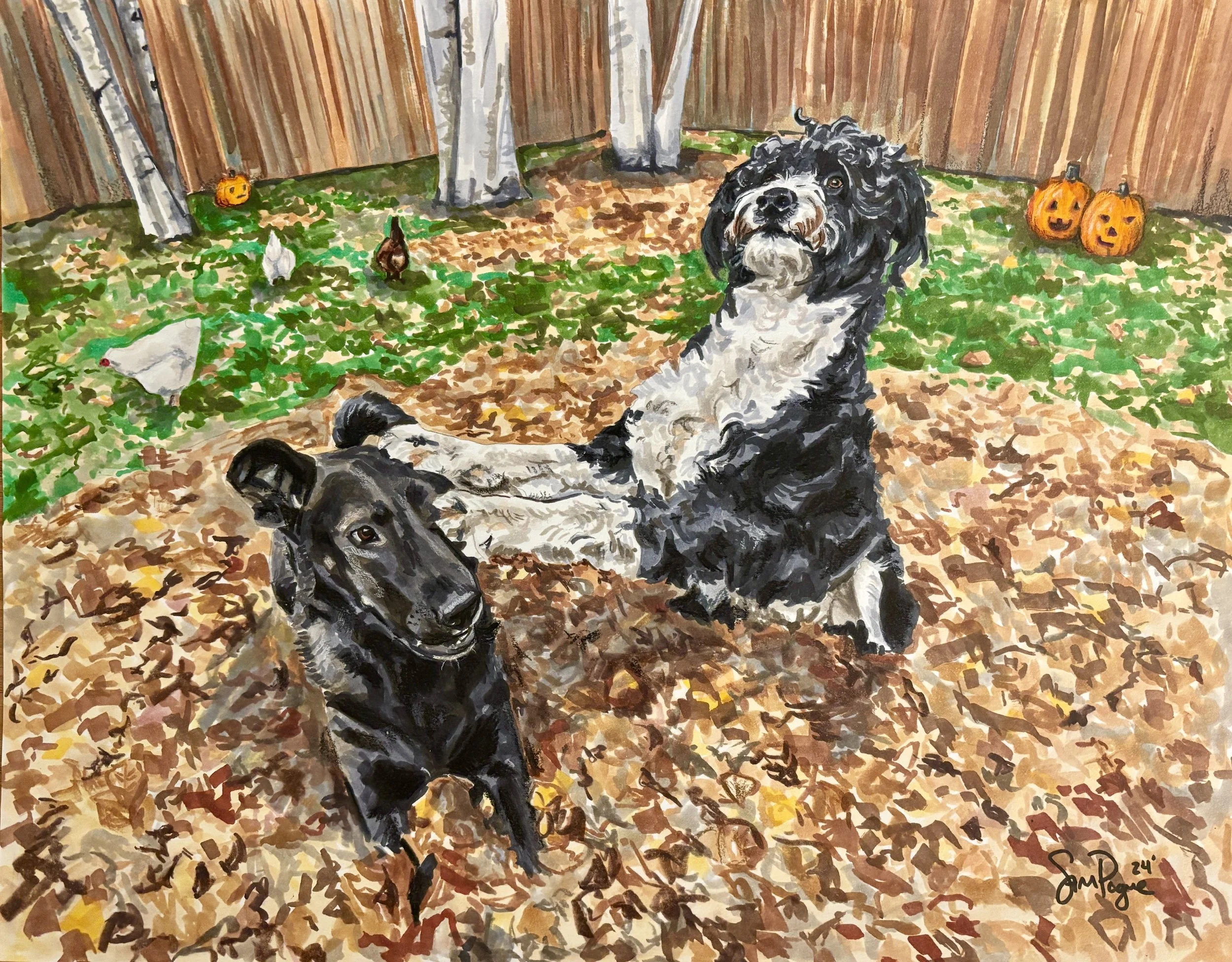 Custom pet portrait