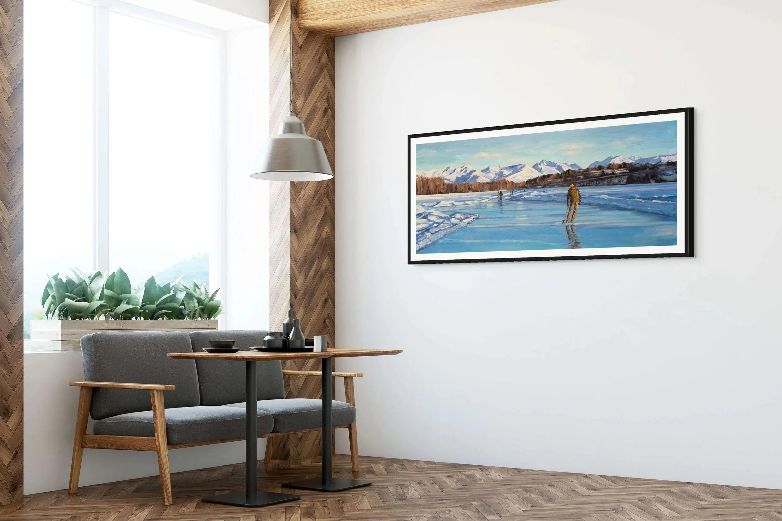 Westchester Lagoon Ice Skating - Print