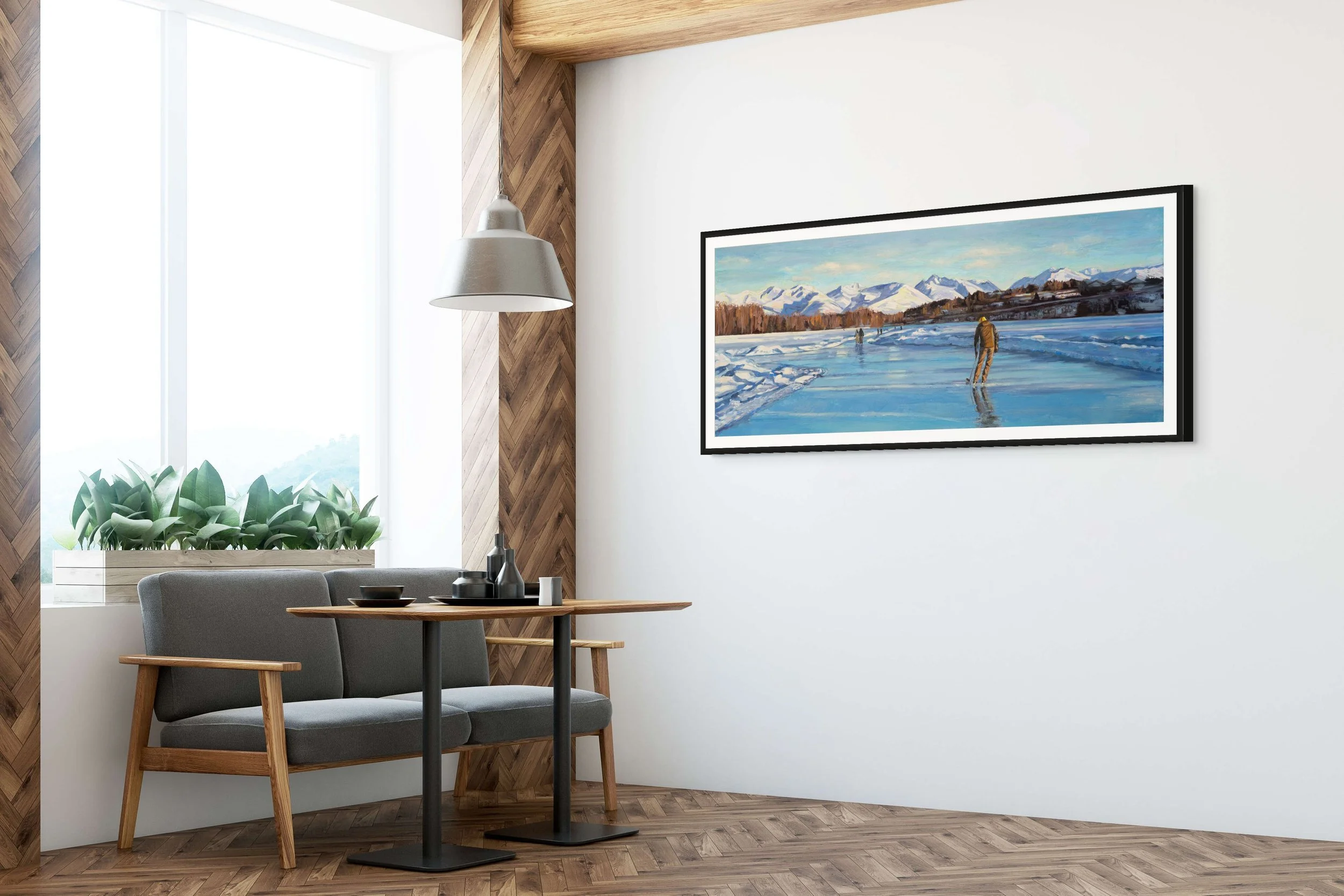 Westchester Lagoon Ice Skating - Print