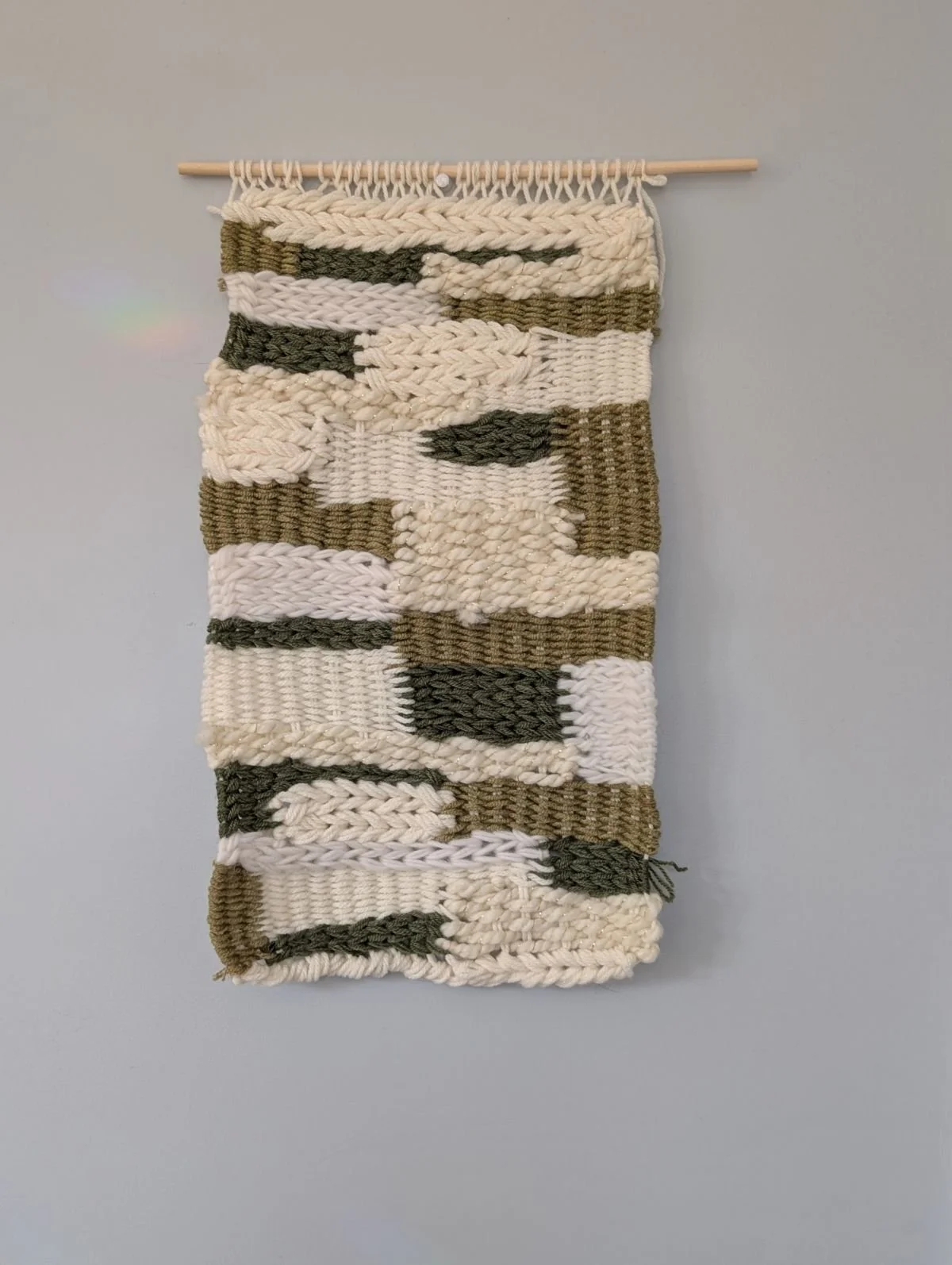 Hand Woven Wall Hanging Tapestry by Holly Cromer