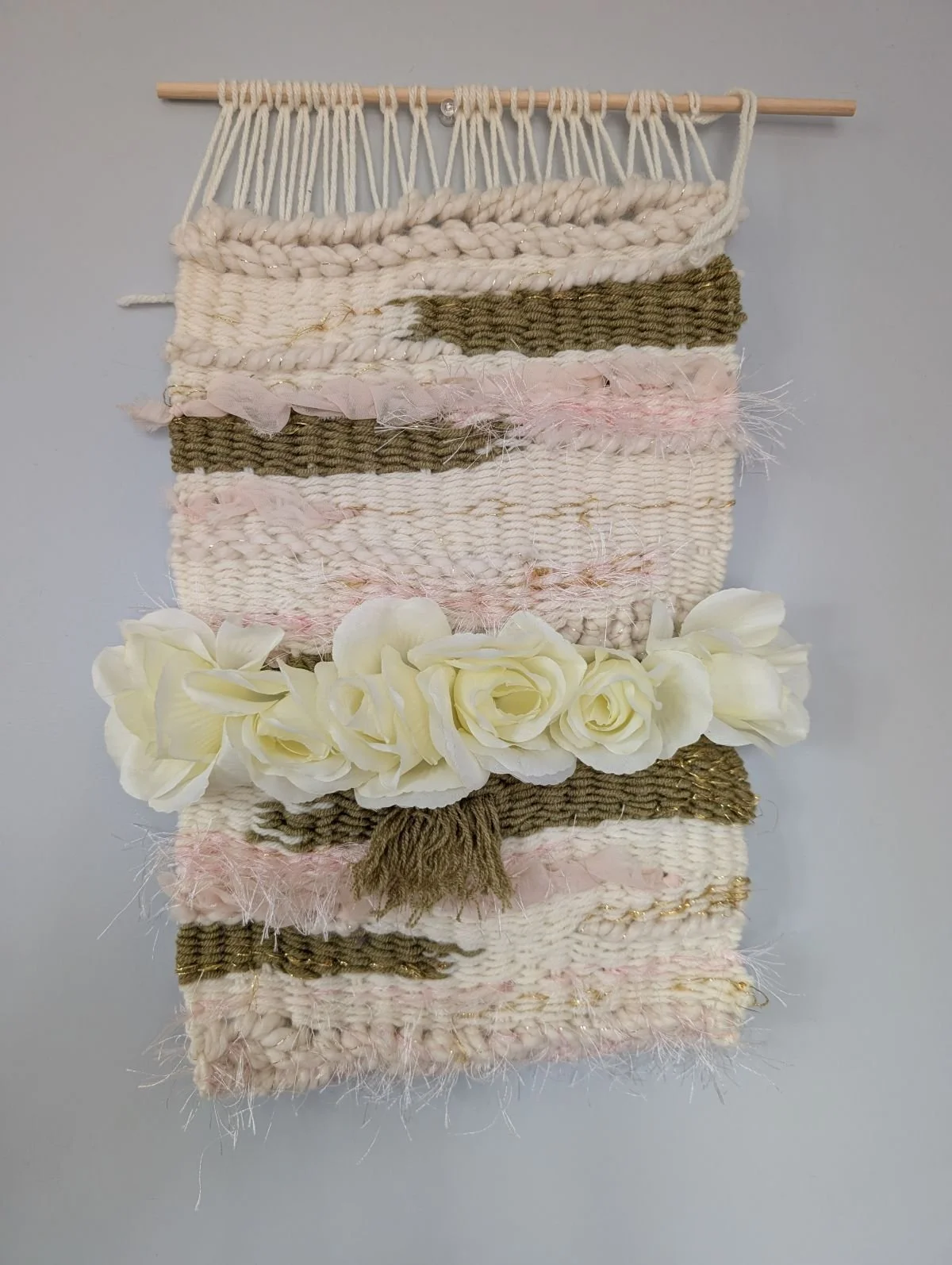 Hand Woven Wall Hanging Tapestry by Holly Cromer