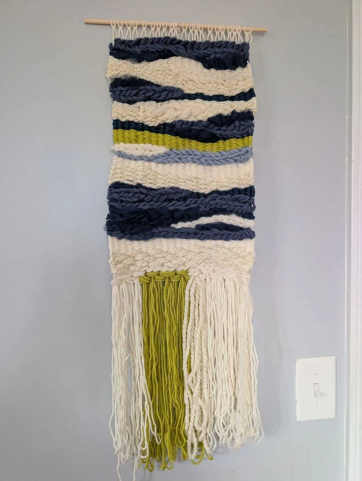 Hand Woven Wall Hanging Tapestry by Holly Cromer