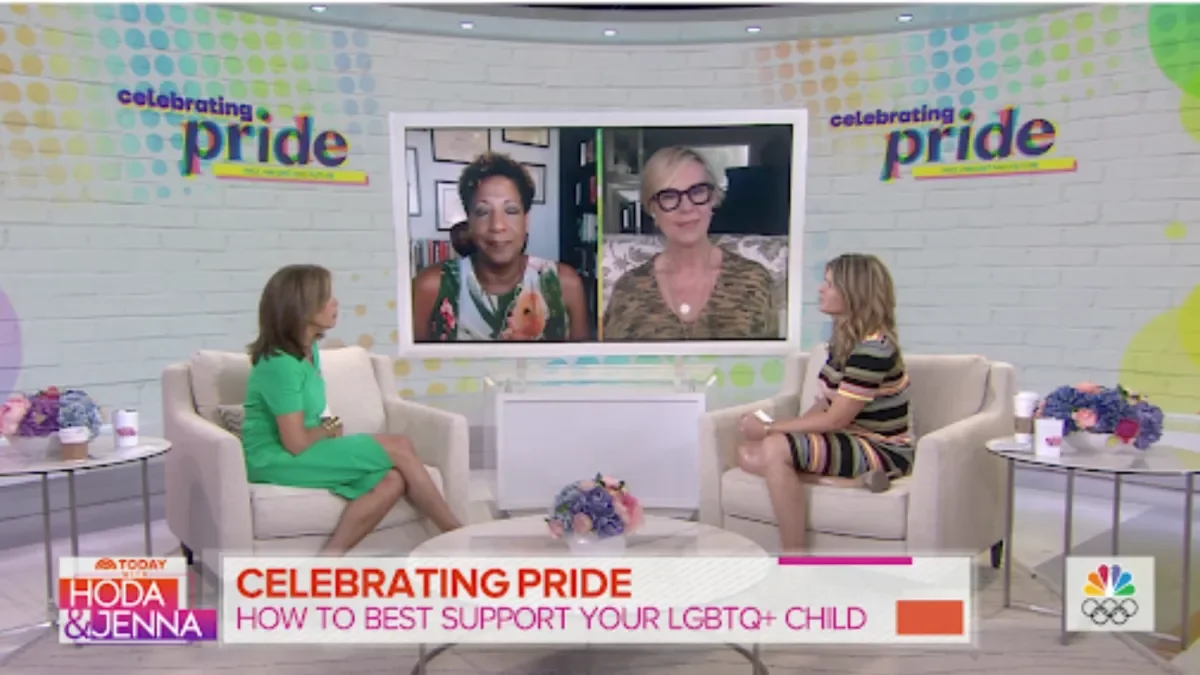 Therapist Linda Reeves Linda participates as an expert in helping parents understand how to best support their LGBTQ+ child on the Today Show with Hoda and Jenna.