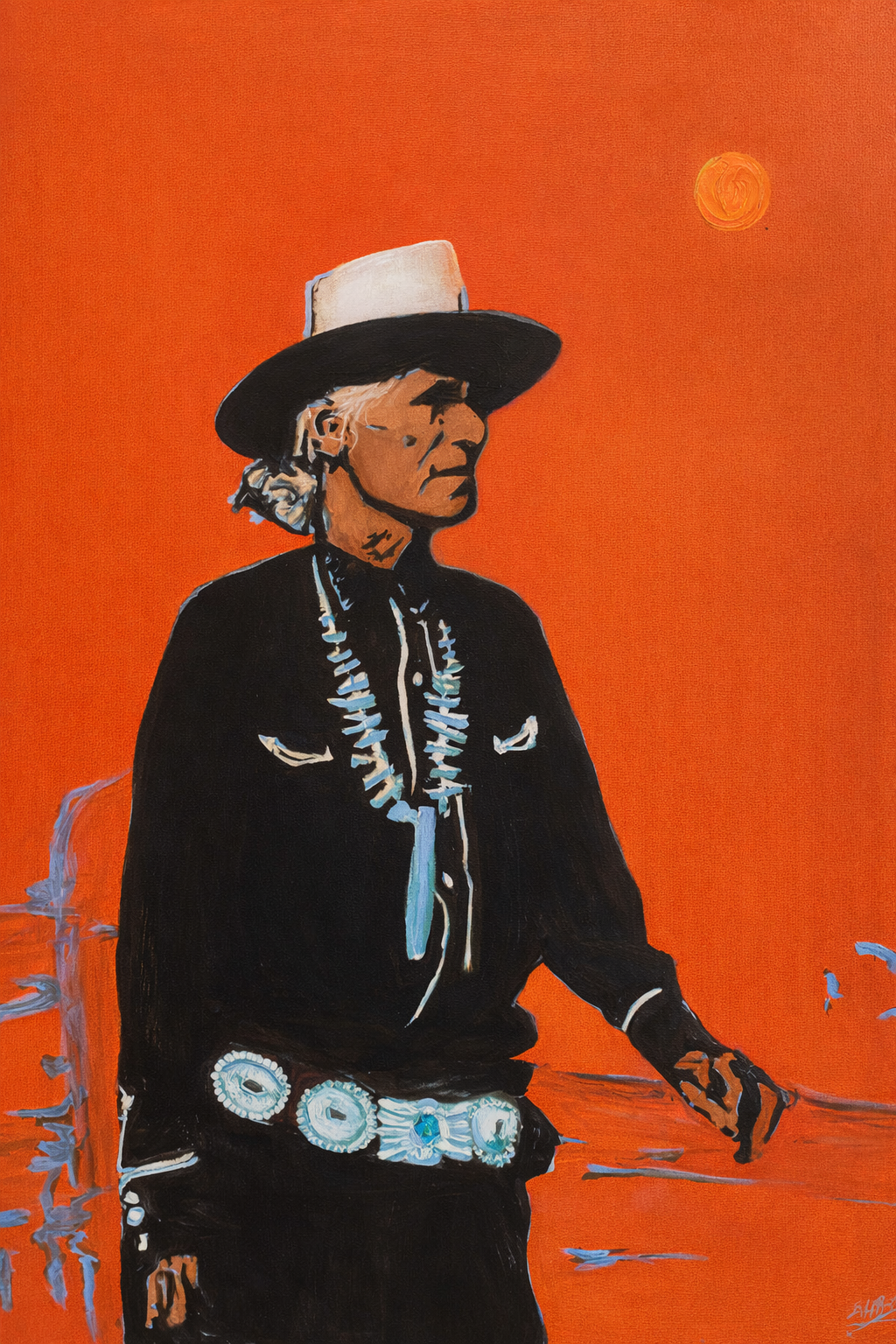 Diné 001
Oil on Canvas     36”×48“     2025