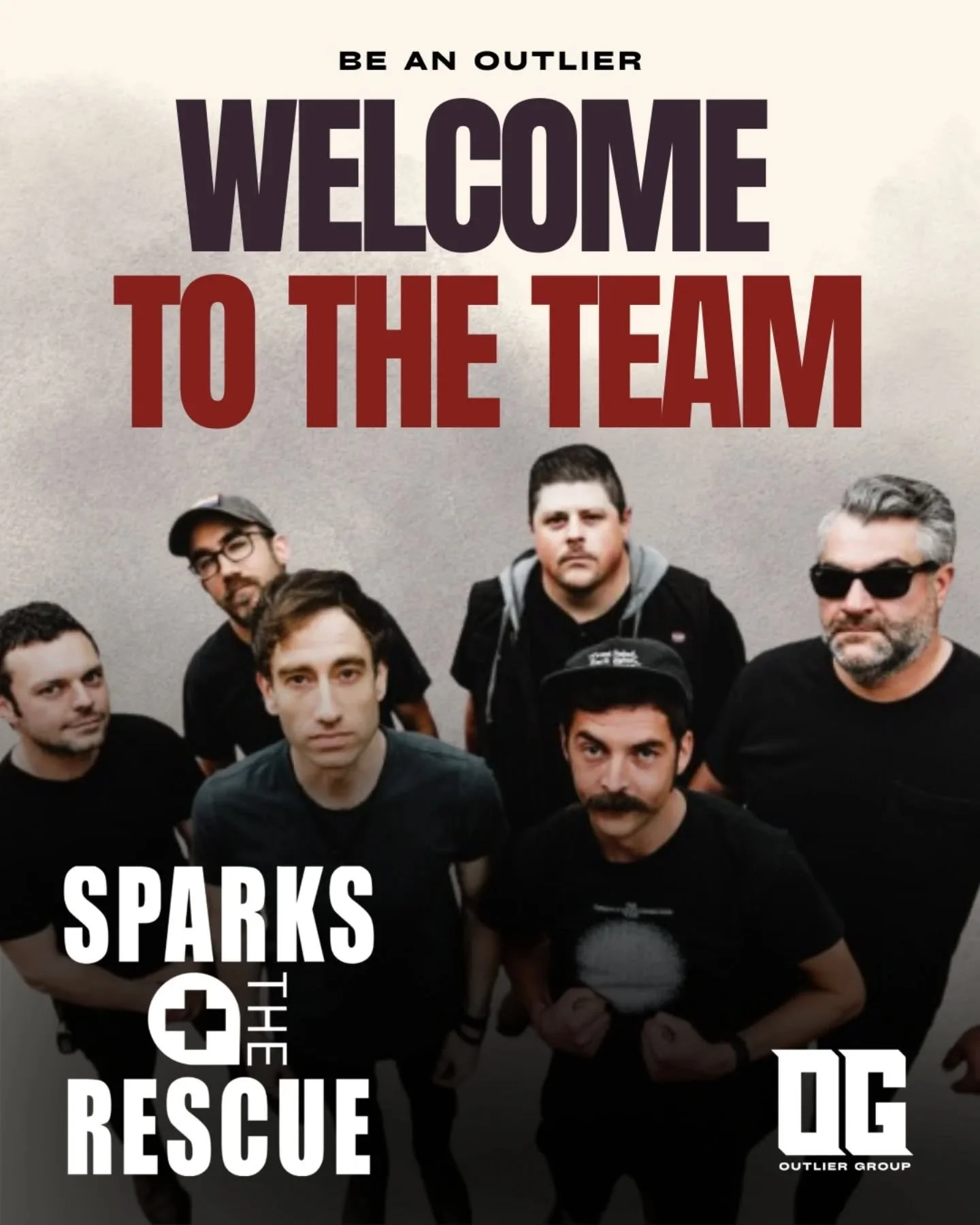 We&rsquo;re thrilled to officially welcome @sparkstherescue to The Outlier Group for management and booking. The original lineup of the band reunited with a commitment to release new music and joined the team last July. Together, we&rsquo;ve already 
