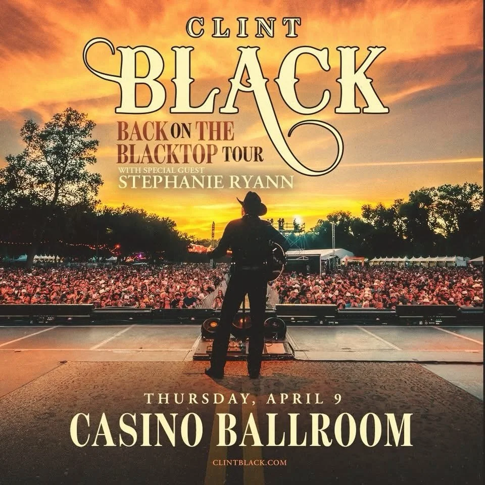 We&rsquo;re stoked to announce that @stephanieryannmusic is opening up for @clintblack at the iconic @casinoballroom this April!