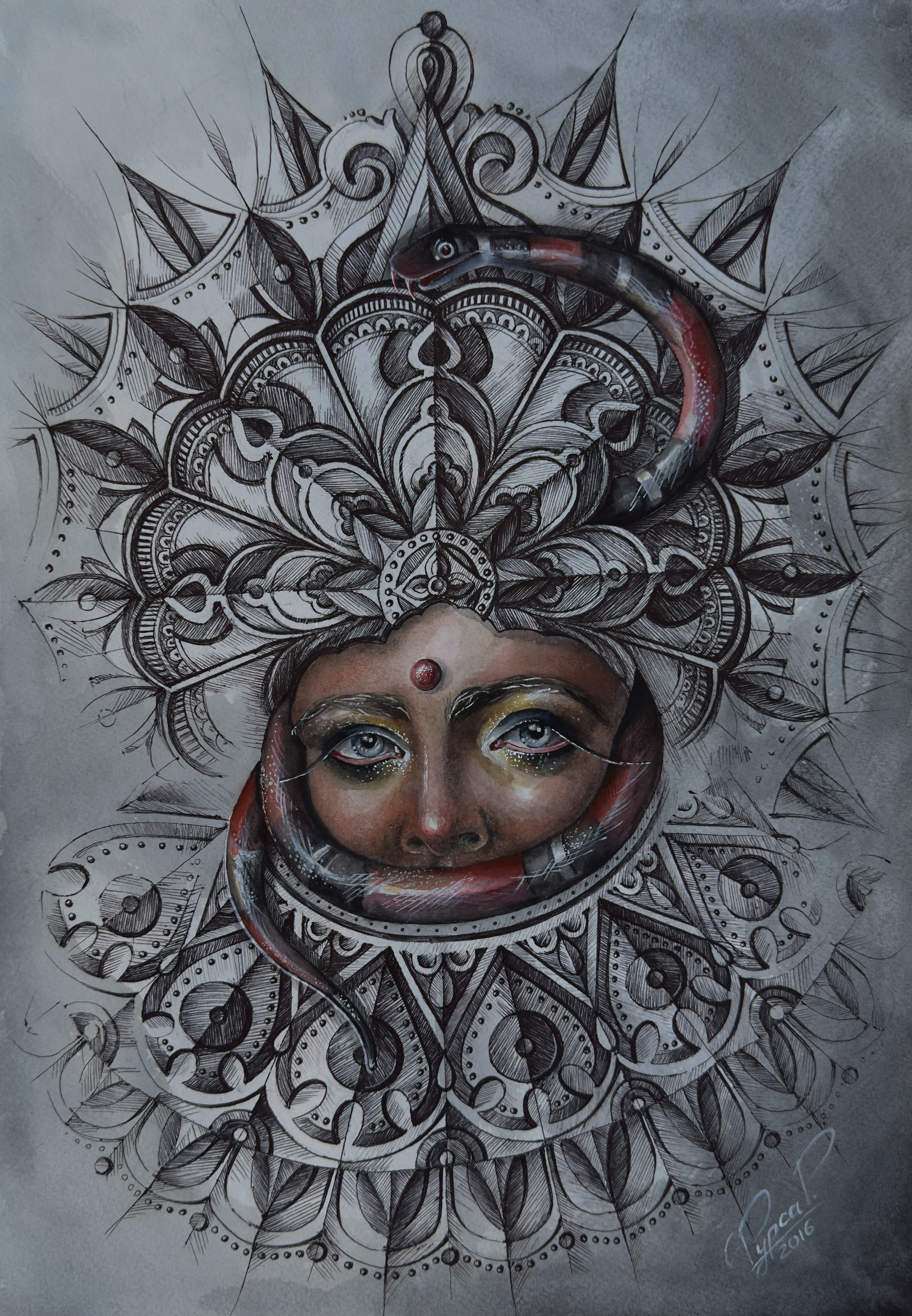 In Her Own Captivity, 2016  
16,5 × 11,5 in