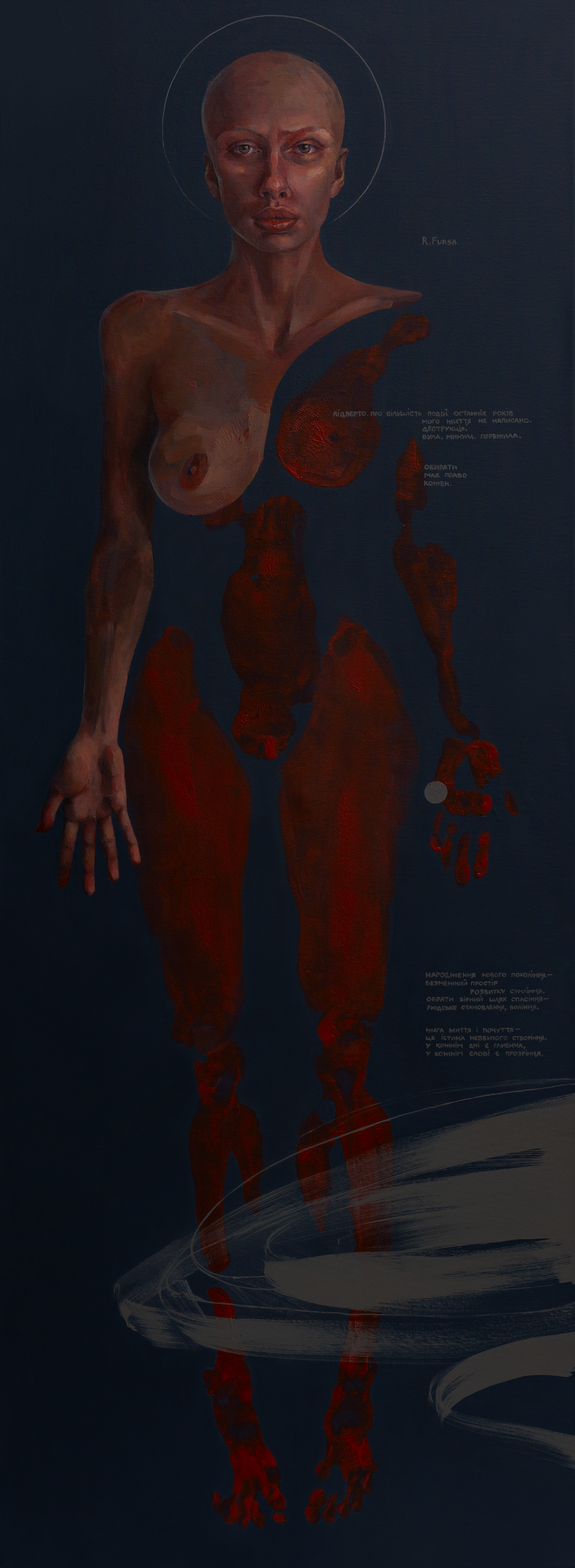 Choice of Becoming, 2025 
81 × 30 in